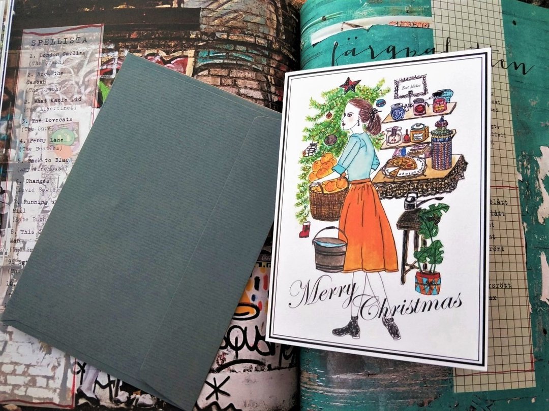 Greeting cards /手绘/卡片/贺卡/圣诞节 - 卡片/明信片 - 纸 白色