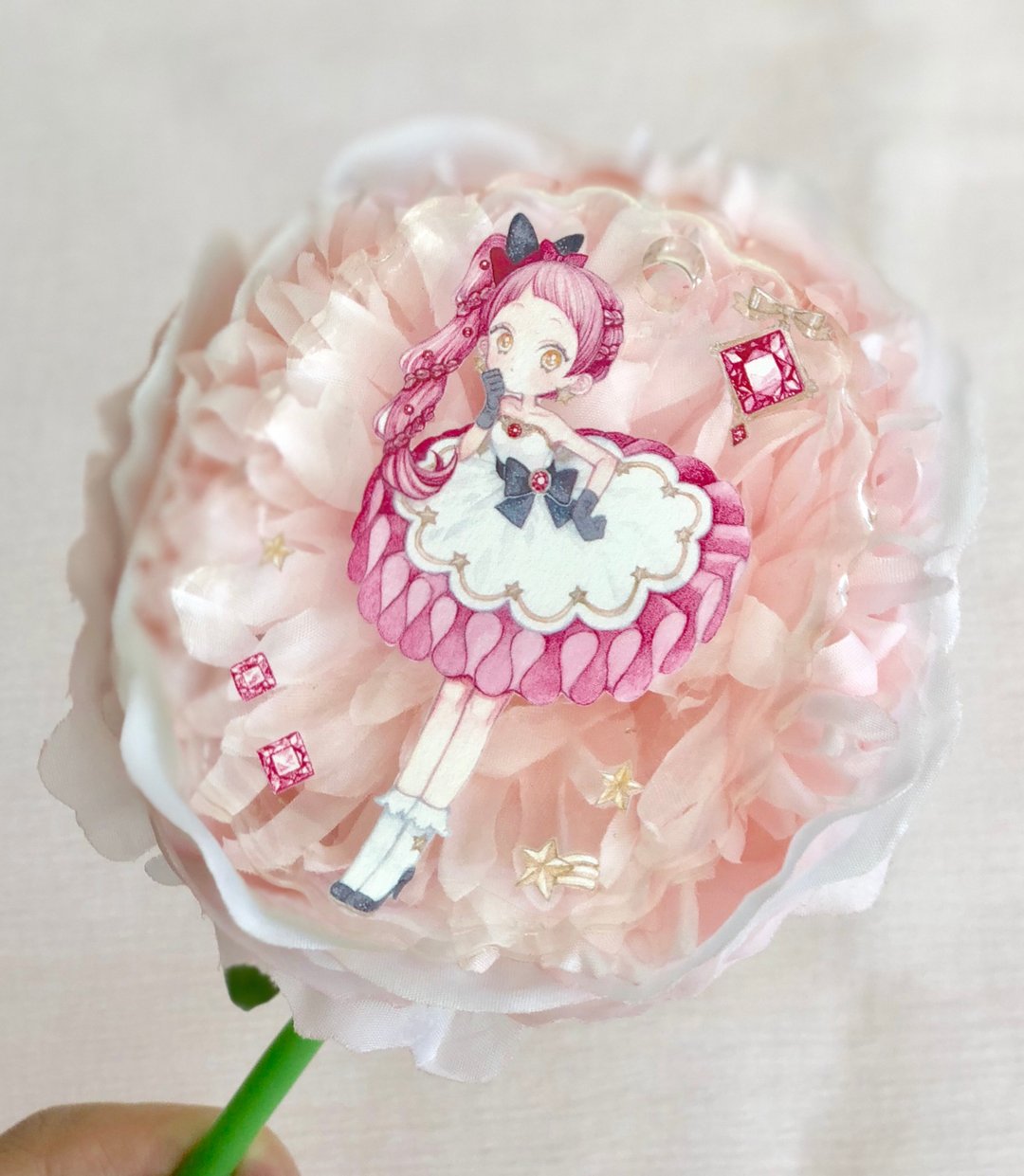 Gem Girl PET 纸胶带 特殊油墨 甜系人物 台灣製 - 纸胶带 - 纸 多色