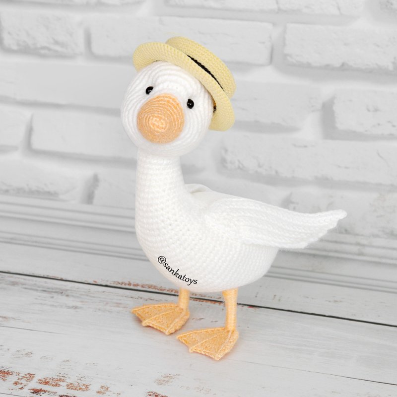 钩针图案鹅，PDF数字下载，DIY amigurumi教程 - 手工艺教程/工具书 - 其他材质 