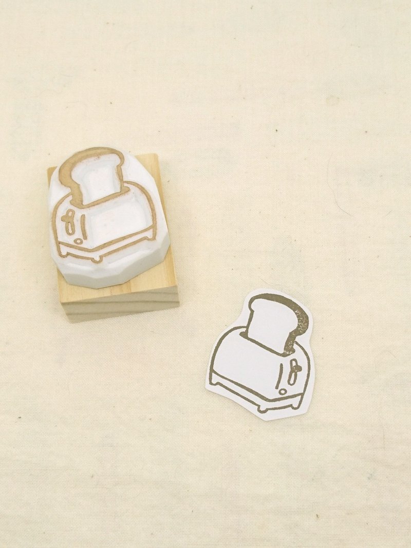 小复古面包机印章 - 印章/印台 - 橡胶 白色