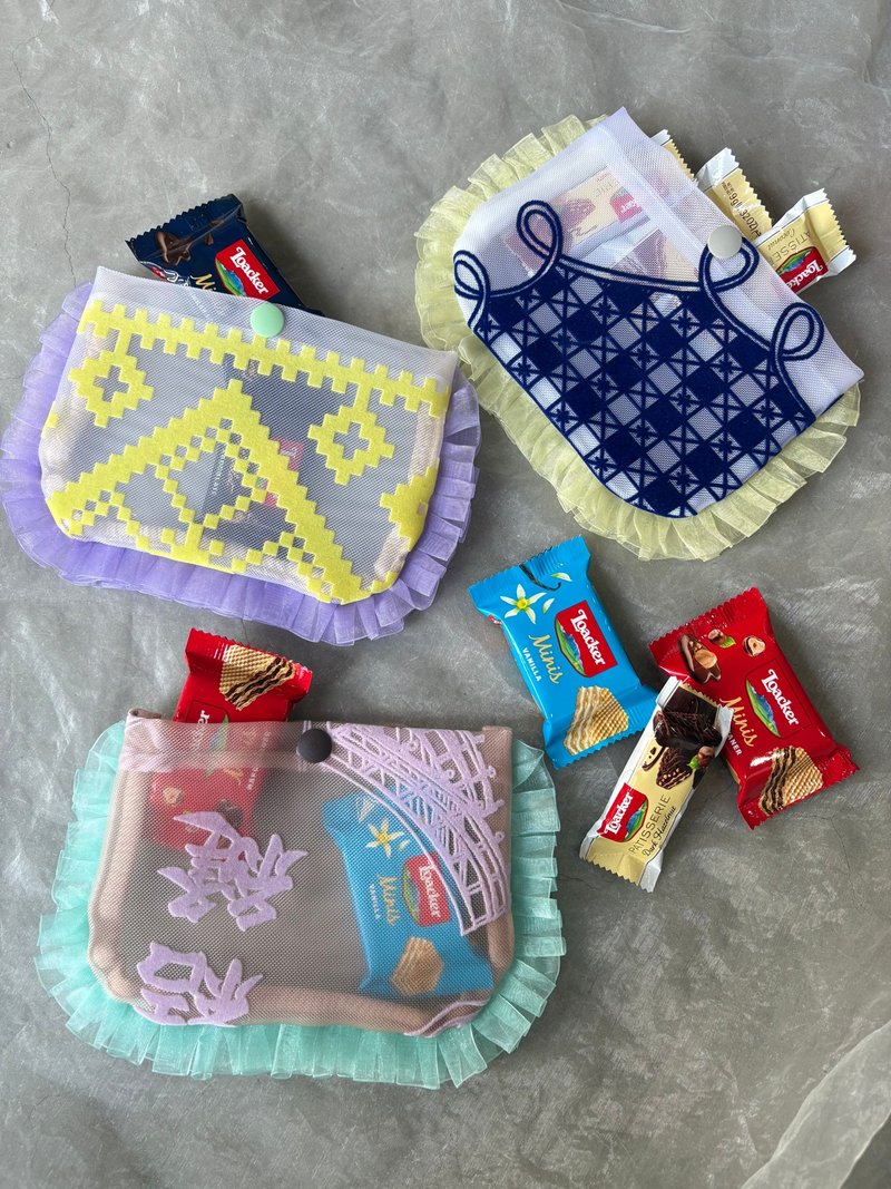 迷你收纳包 3入组 - 化妆包/杂物包 - 尼龙 