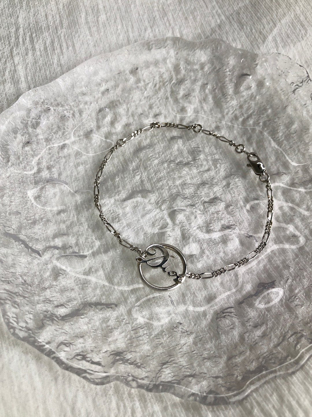【日本直送名牌中古包】Christian Dior 克里斯汀·迪奥 手链 银色 DIOR logo vintage 古董 myhyij - 手链/手环 - 其他材质 银色