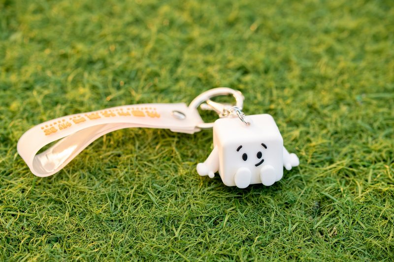儿童美术馆-怀特馆长公仔钥匙圈 - 钥匙链/钥匙包 - 其他材质 白色