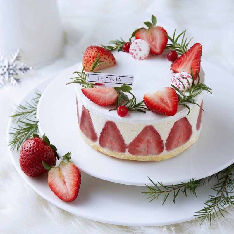 【LeFRUTA朗芙】法式草莓芙莲 / 5寸 - 蛋糕/甜点 - 新鲜食材 红色