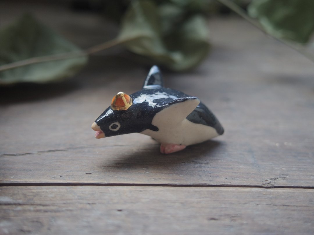 Feve of Adelie penguin. - 玩偶/公仔 - 陶 黑色