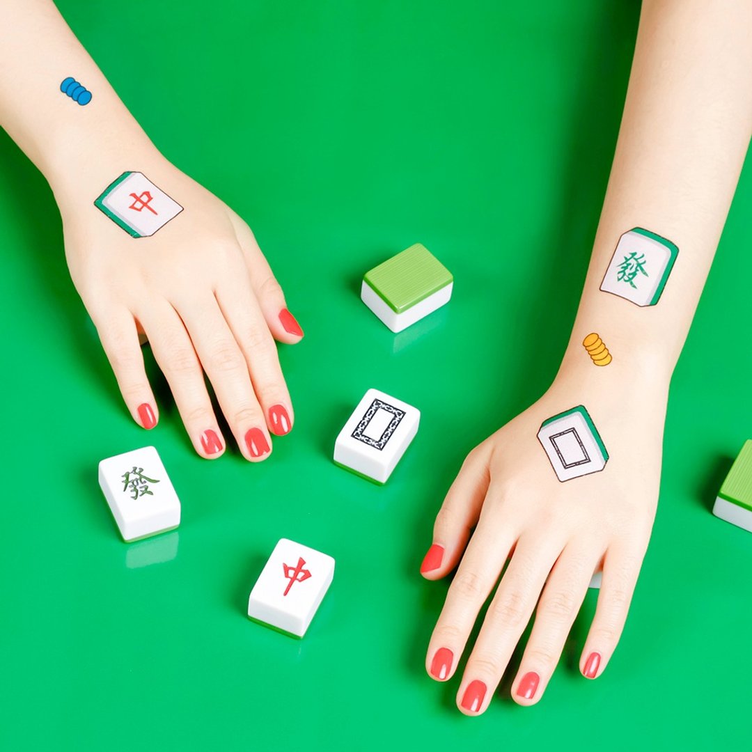 刺青纹身贴纸 / 麻将高手 Surprise Tattoos - 纹身贴 - 纸 多色