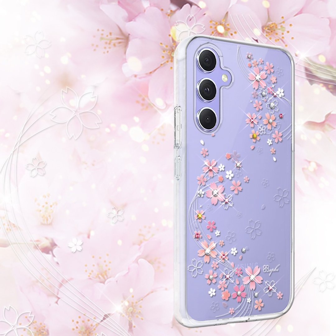 Samsung Galaxy A55/A54/A53/A35 轻薄军规防摔水晶壳-天籁之樱 - 手机壳/手机套 - 其他材质 多色