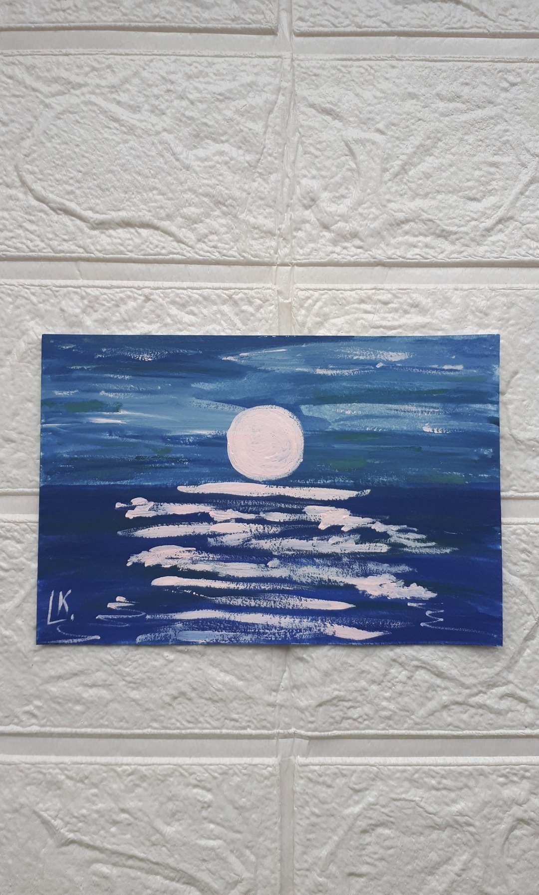 日落微型画 #6，海景画原作 - 墙贴/壁贴 - 纸 多色