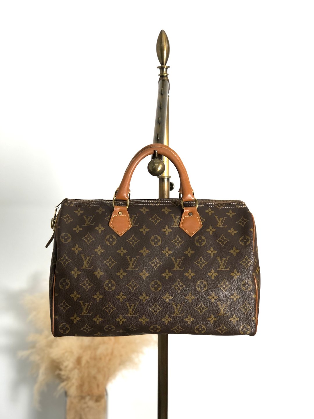 【日本直送名牌中古包】LOUIS VUITTON 路易威登 Speedy 35 Monogram 手提包 棕色 皮革 M41526 y3e6fb - 手提包/手提袋 - 防水材质 咖啡色