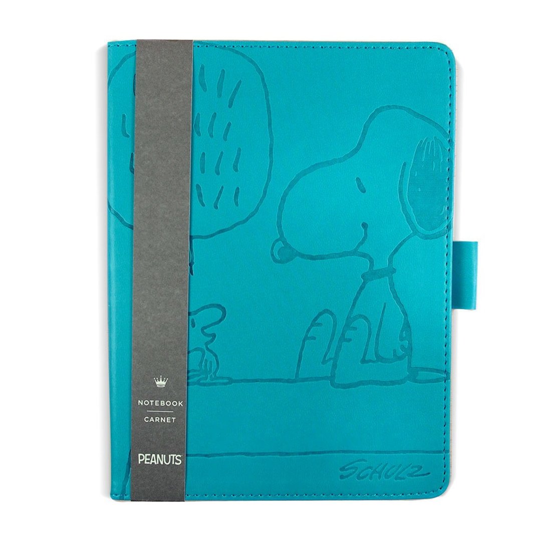 Snoopy皮面笔记本-史努比与糊涂塔克对话【Hallmark 文具礼品】 - 笔记本/手帐 - 纸 蓝色