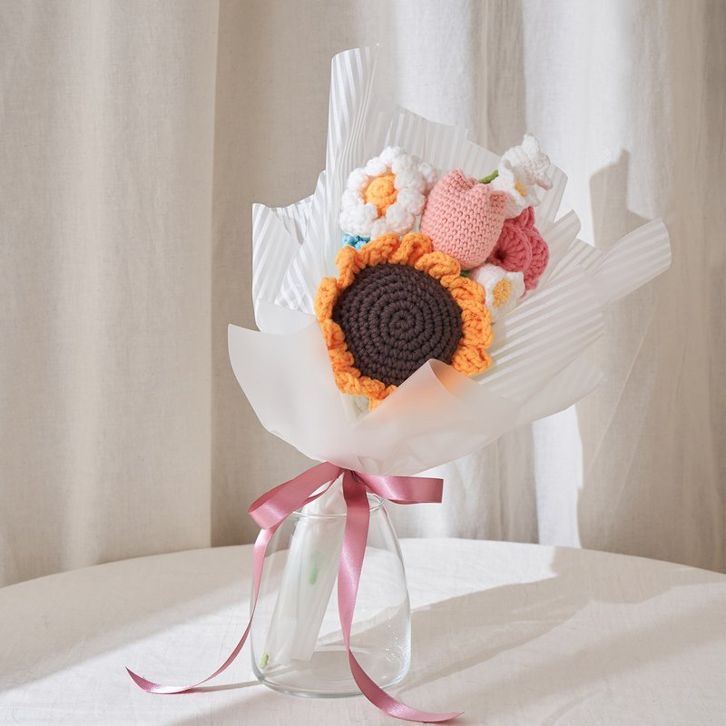 综合花束 / 花种四种加送铃兰花课程 5堂 - 编织/羊毛毡/布艺 - 羊毛 