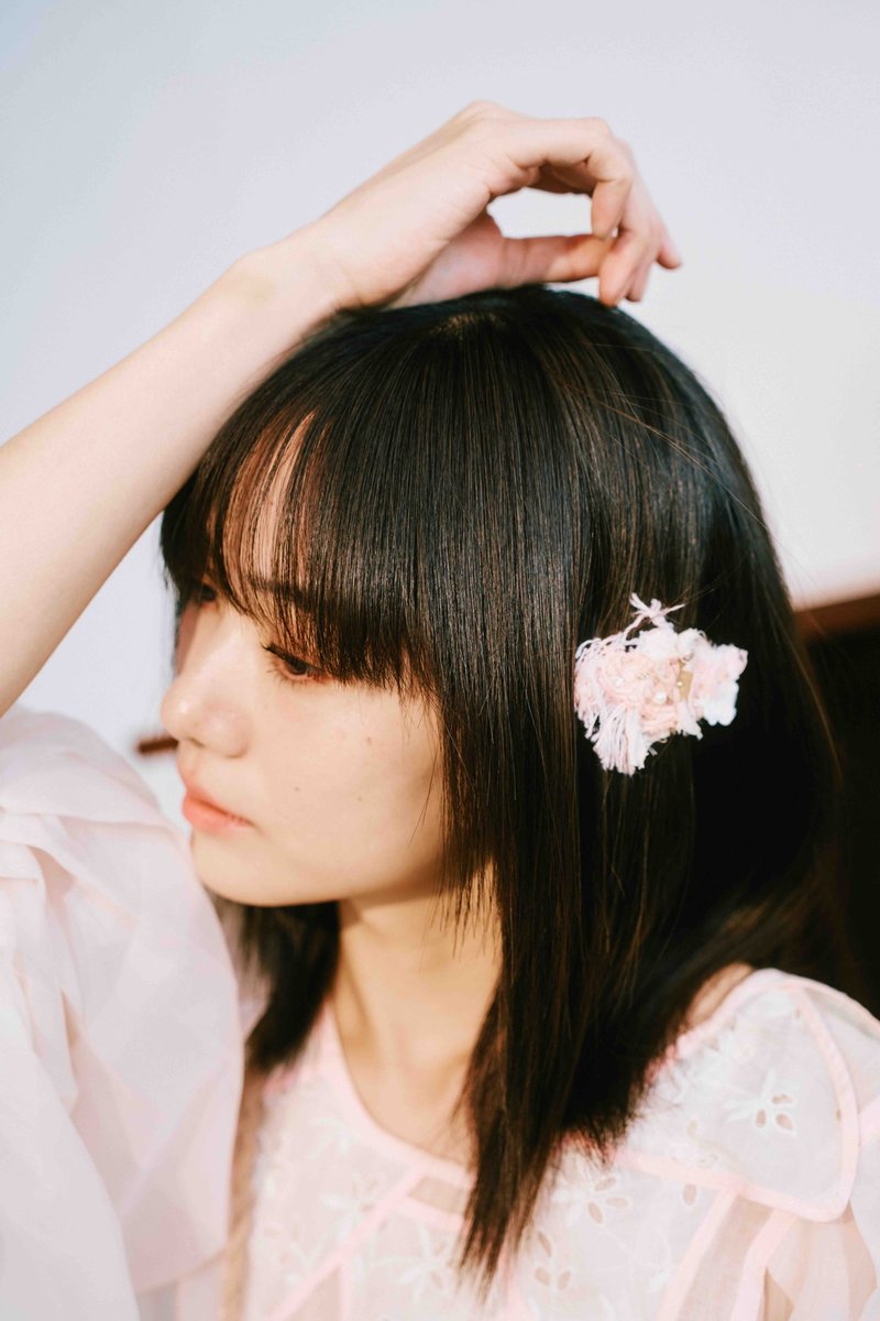 花之圆舞曲 - 长型蕾丝夹 - 发饰 - 其他材质 粉红色