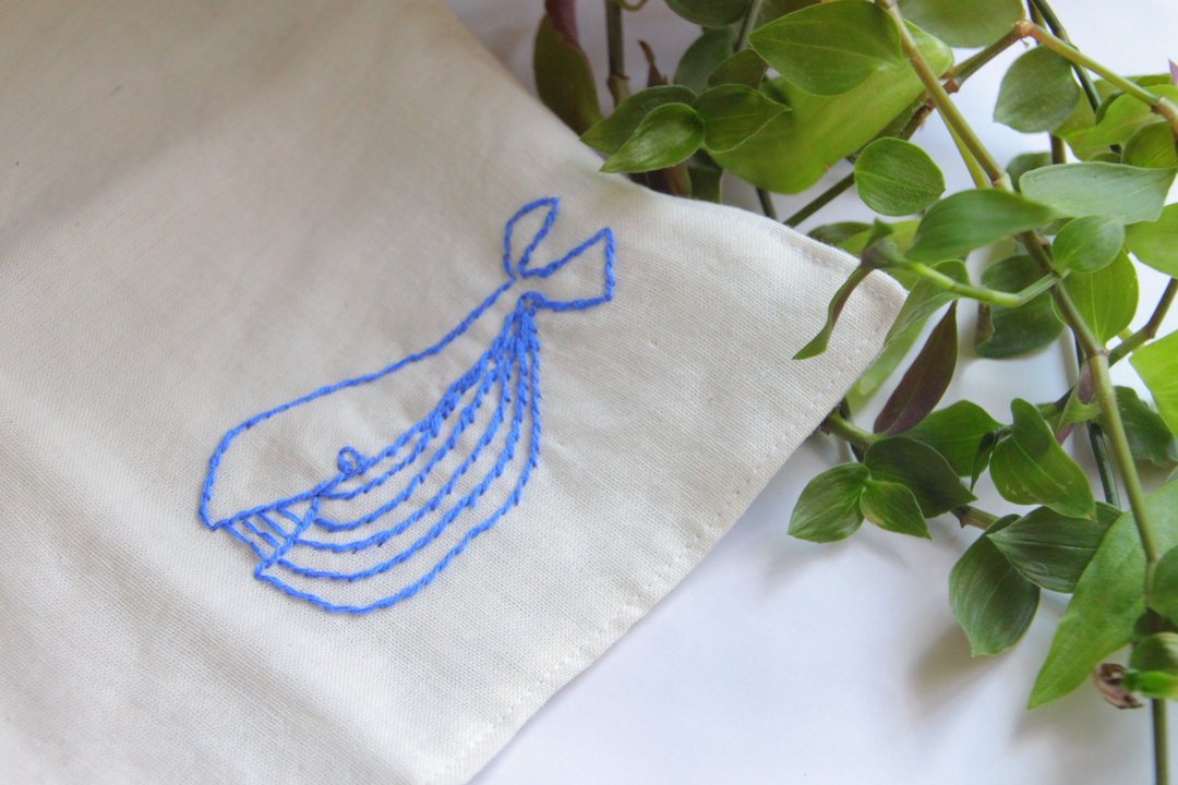 Handkerchief of whale - 毛巾浴巾 - 棉 灰色