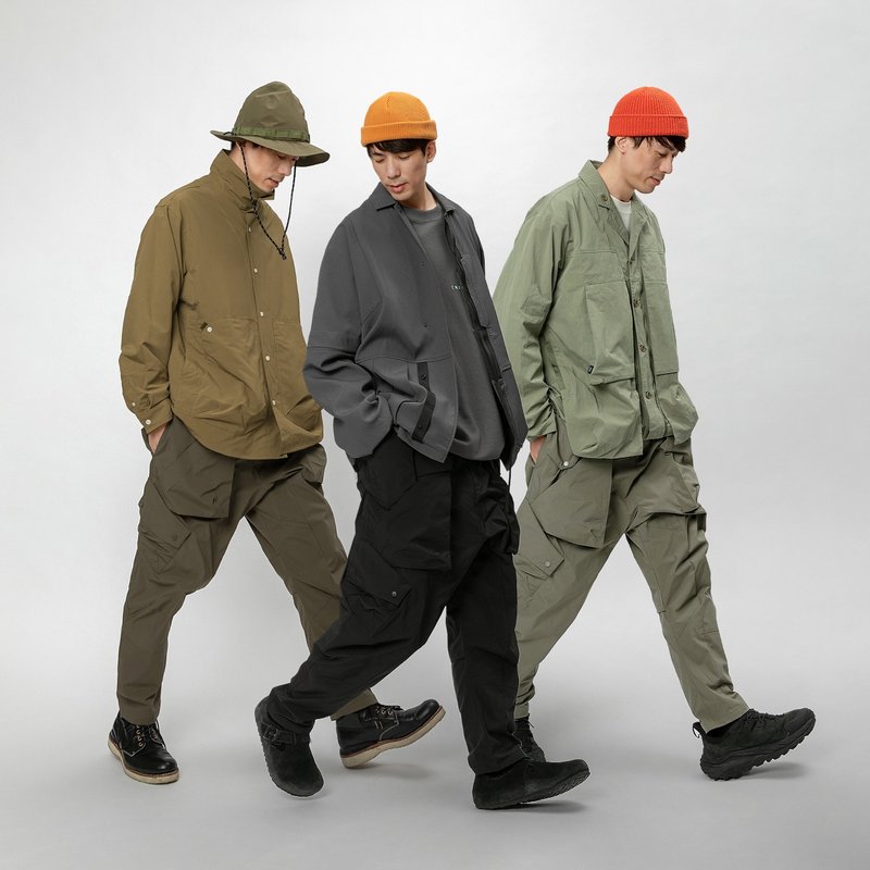 Architectural shape Hiking Pant建筑拟态立裁徒步长裤RX4三色入 - 男士长裤 - 聚酯纤维 