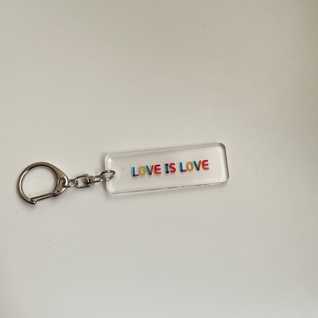【LOVE IS LOVE】| 钥匙圈 吊饰 彩虹 - 钥匙链/钥匙包 - 压克力 多色