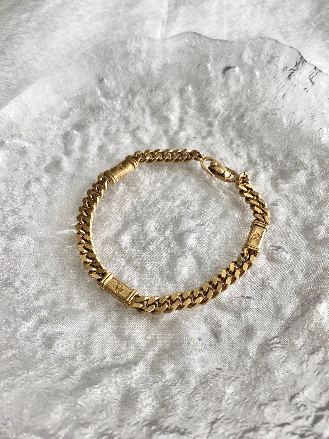 【日本直送 名牌中古包】Christian Dior 迪奥 手链 金色 Logo vintage 古着 cn5pcc - 手链/手环 - 其他材质 金色