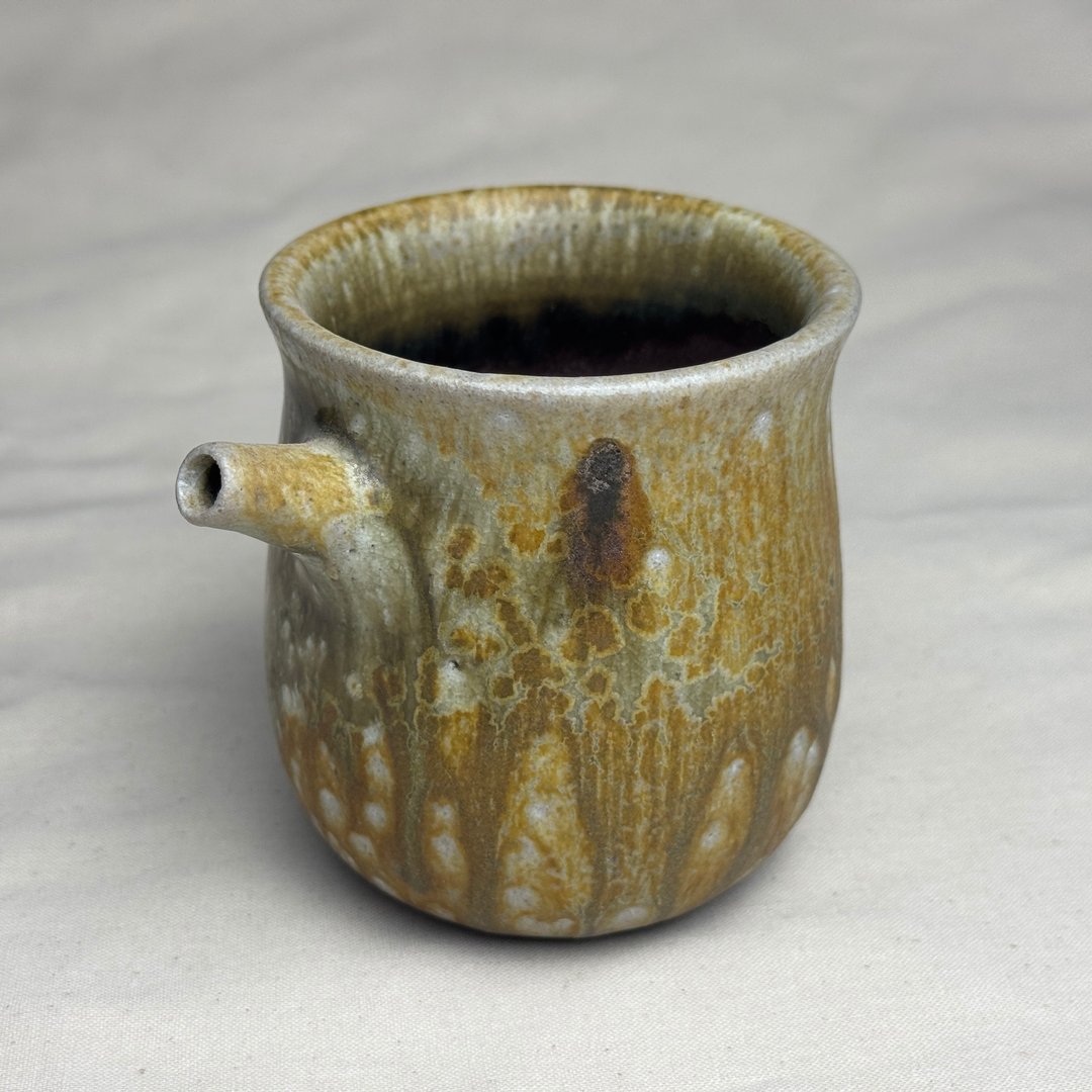 台湾【柴烧】周圣钧手拉坏茶海 - 茶具/茶杯 - 陶 咖啡色