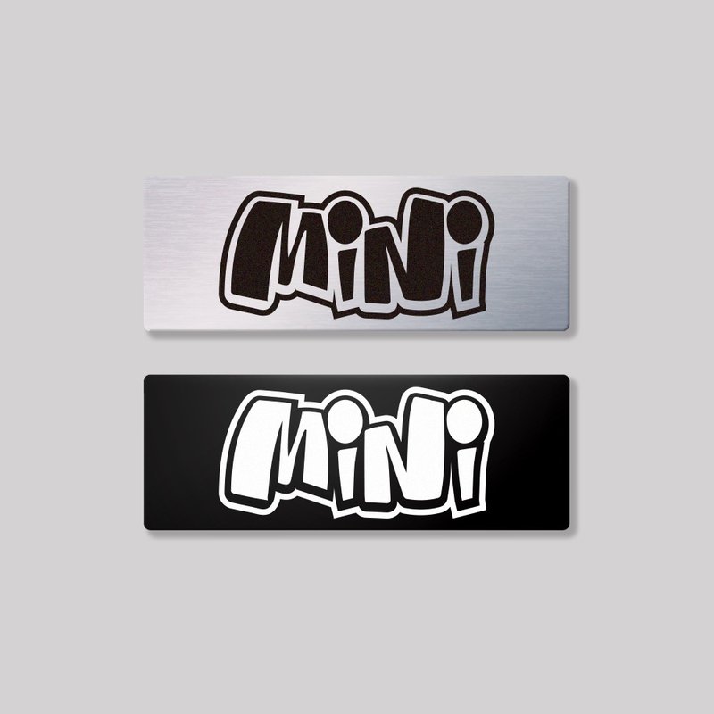 MINI/HHP/铝牌饰贴 SunBrother孙氏兄弟 - 贴纸 - 铝合金 