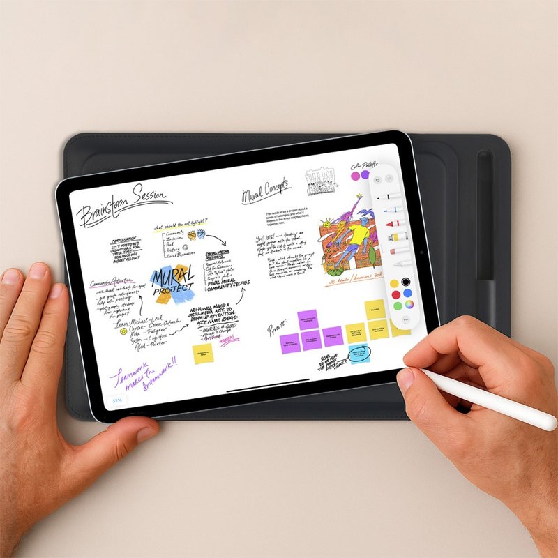 Pipetto 11寸 iPad UltraSlim超薄插入式保护套-支持9.7~11寸iPad - 平板/电脑保护壳 - 人造皮革 黑色