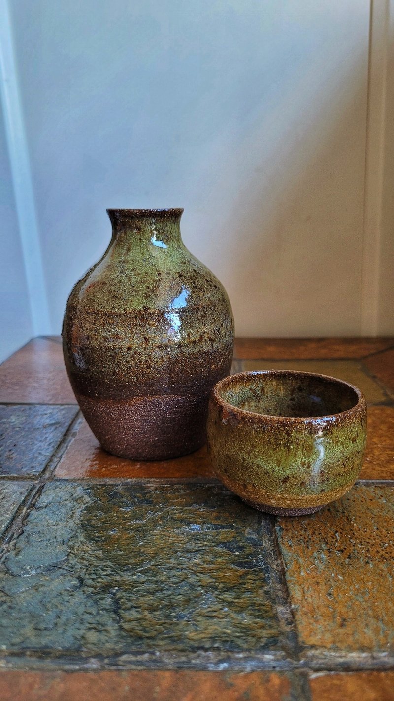 清酒套装 - 酒杯/酒器 - 陶 绿色