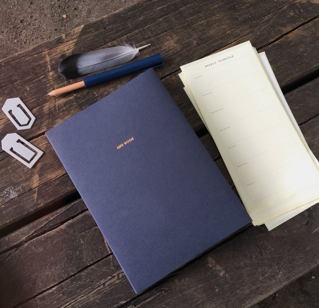 Lifebook (Navy) - 笔记本/手帐 - 纸 蓝色