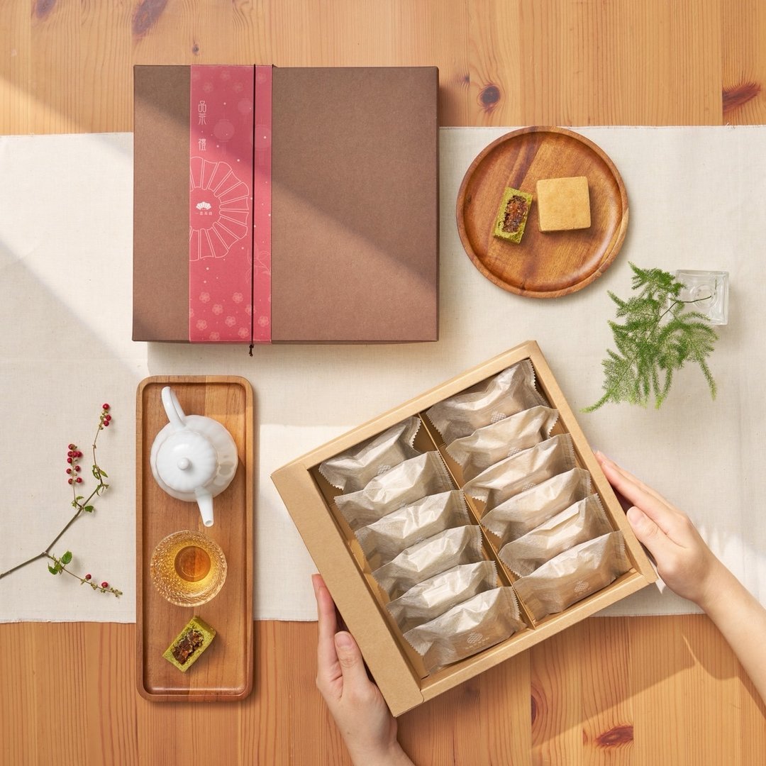 【2026 品茶礼】茶栈凤梨酥 典藏 12 入 - 零食/点心 - 新鲜食材 卡其色