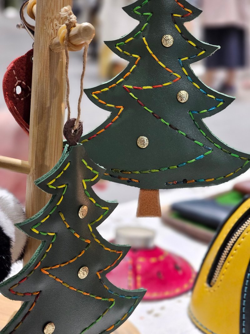 GWC草世木手作 圣诞树挂饰 - 摆饰 - 真皮 绿色