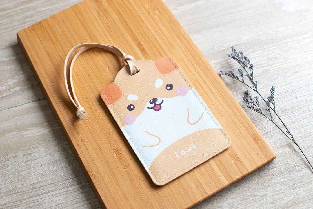 万用卡套组/行李吊牌 / 满满柴犬_A6 - 证件套/卡套 - 其他材质 咖啡色