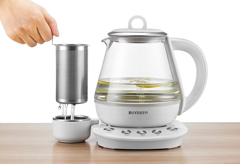 BUYDEEM北鼎多功能烹煮壶  1.0L ONE用壶 登保固送养生茶礼盒 - 厨房家电 - 玻璃 白色