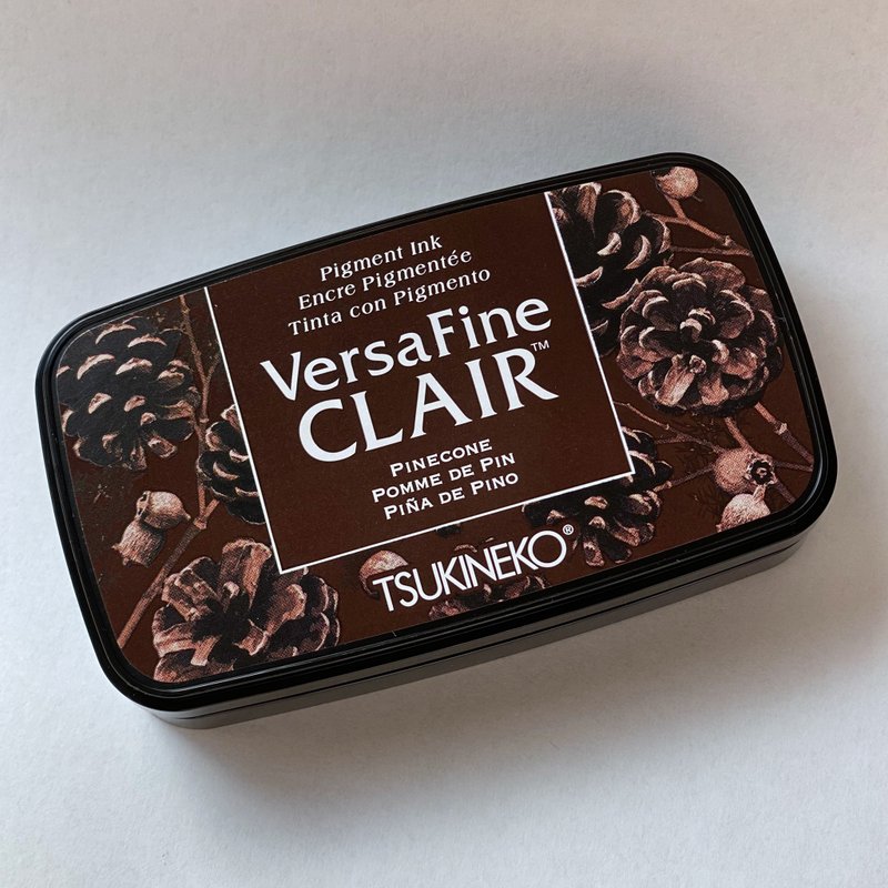 Versa Fine Claire 松果印章 - 墨水 - 塑料 咖啡色
