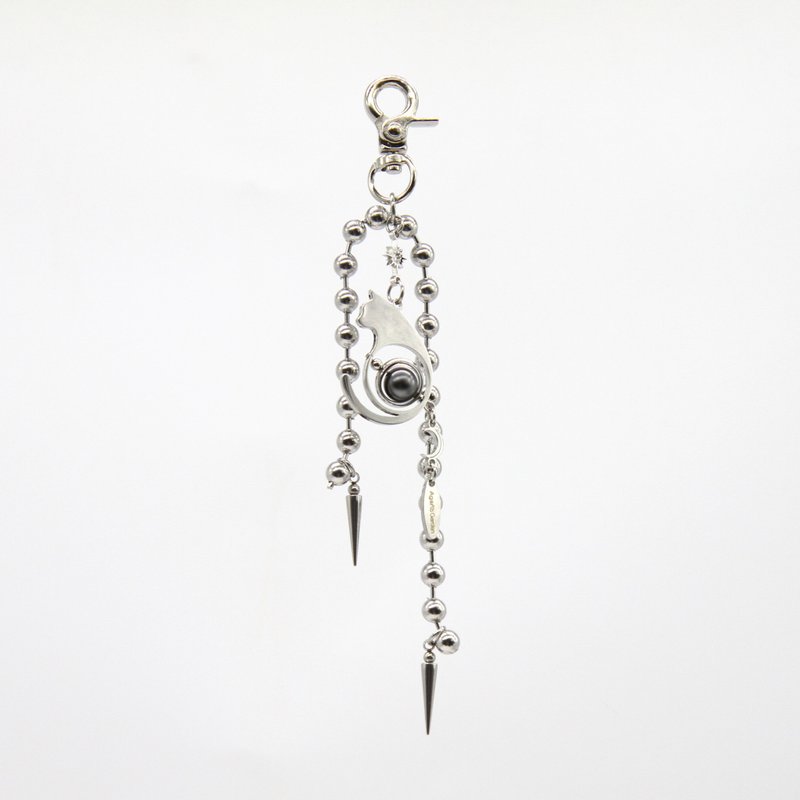 LunaWhisker 星辰喵挂饰钥匙圈 - 吊饰 - 不锈钢 