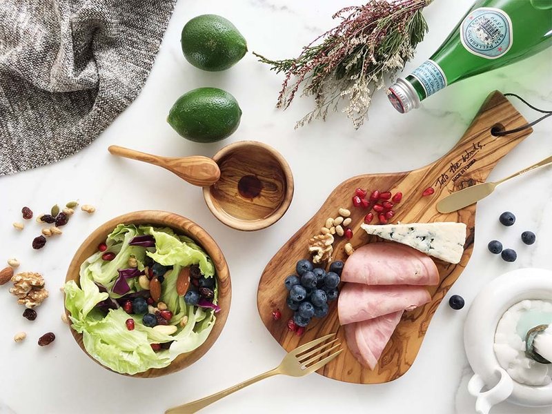 橄榄木 早午餐 三件组-轻食好伙伴 - 汤勺/锅铲 - 木头 咖啡色