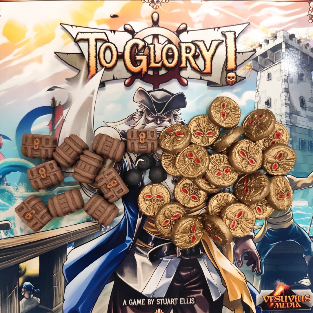 与To Glory 兼容的豪华资源代币棋盘游戏 - 桌游/玩具 - 其他材质 多色