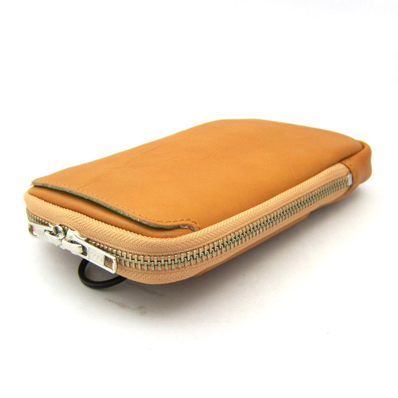 多功能万用包 iPhone17 ProMax 手机/烟盒/眼镜盒 意大利植鞣皮革 - 化妆包/杂物包 - 真皮 咖啡色