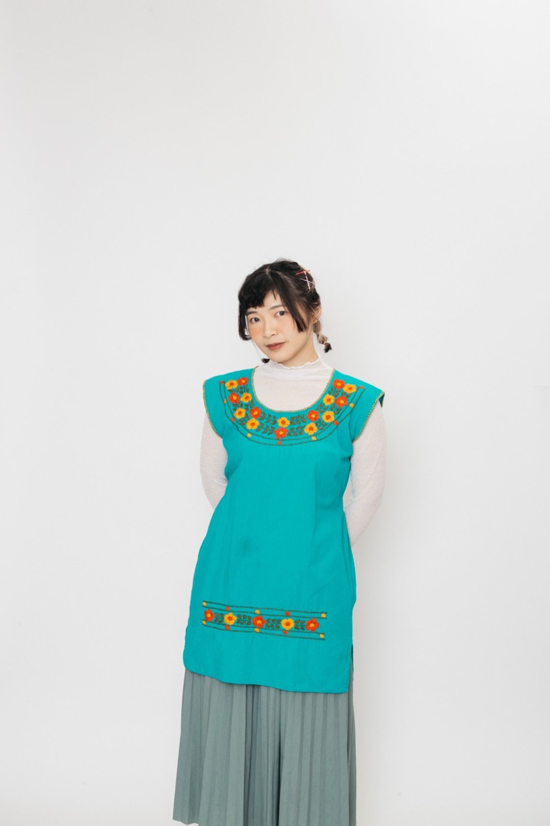 墨西哥刺绣上衣.Mexican Blouse【初恋贩卖所】Vintage.A1070 - 洋装/连衣裙 - 棉 