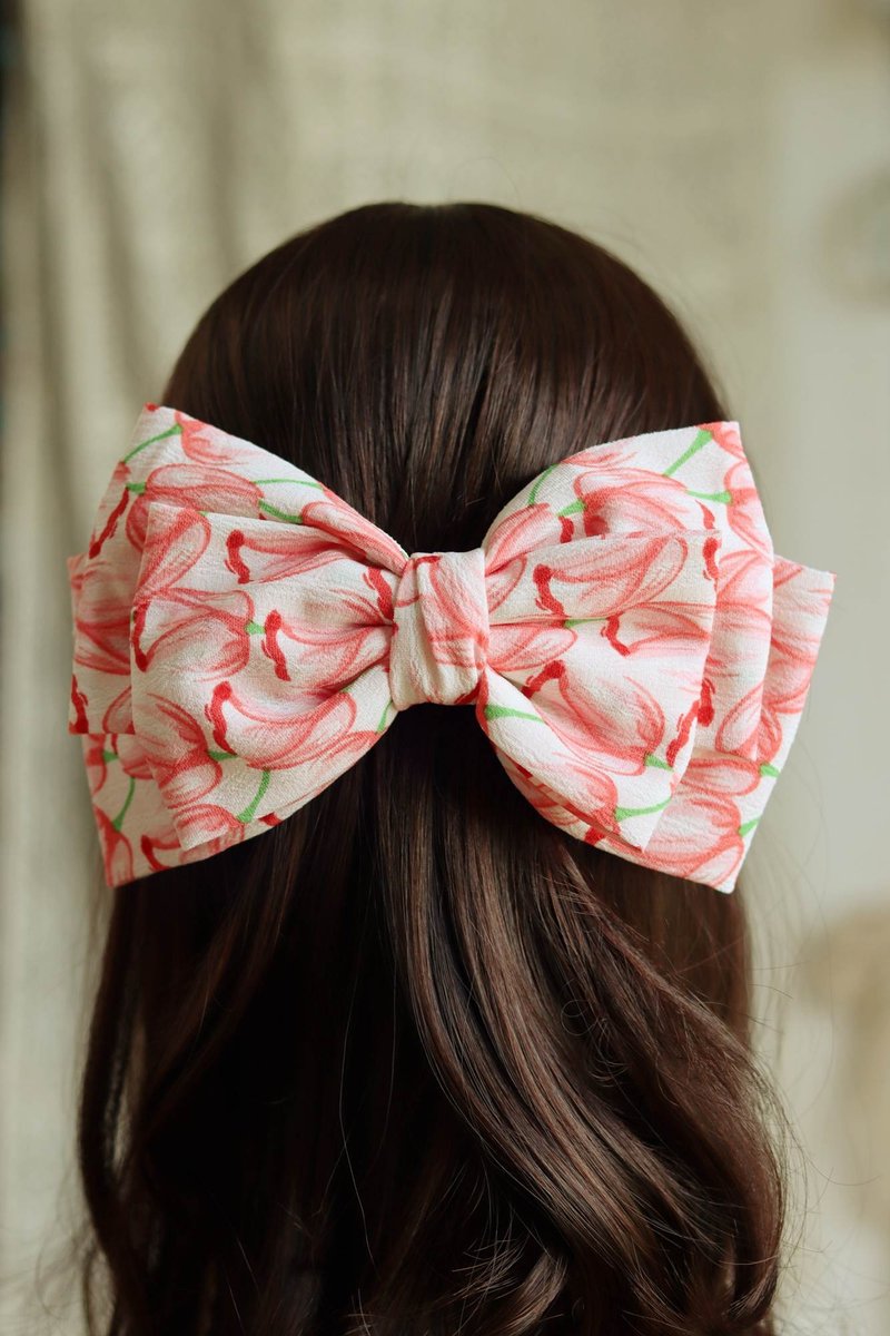 手作超大蝴蝶结发夹弹簧夹头饰发饰 - 发饰 - 其他材质 