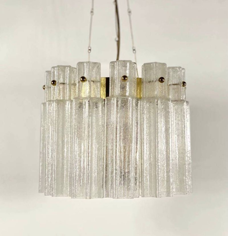 Kalmar Lighting 的老式奥地利枝形吊灯 1970 年代 - 灯具/灯饰 - 玻璃 透明