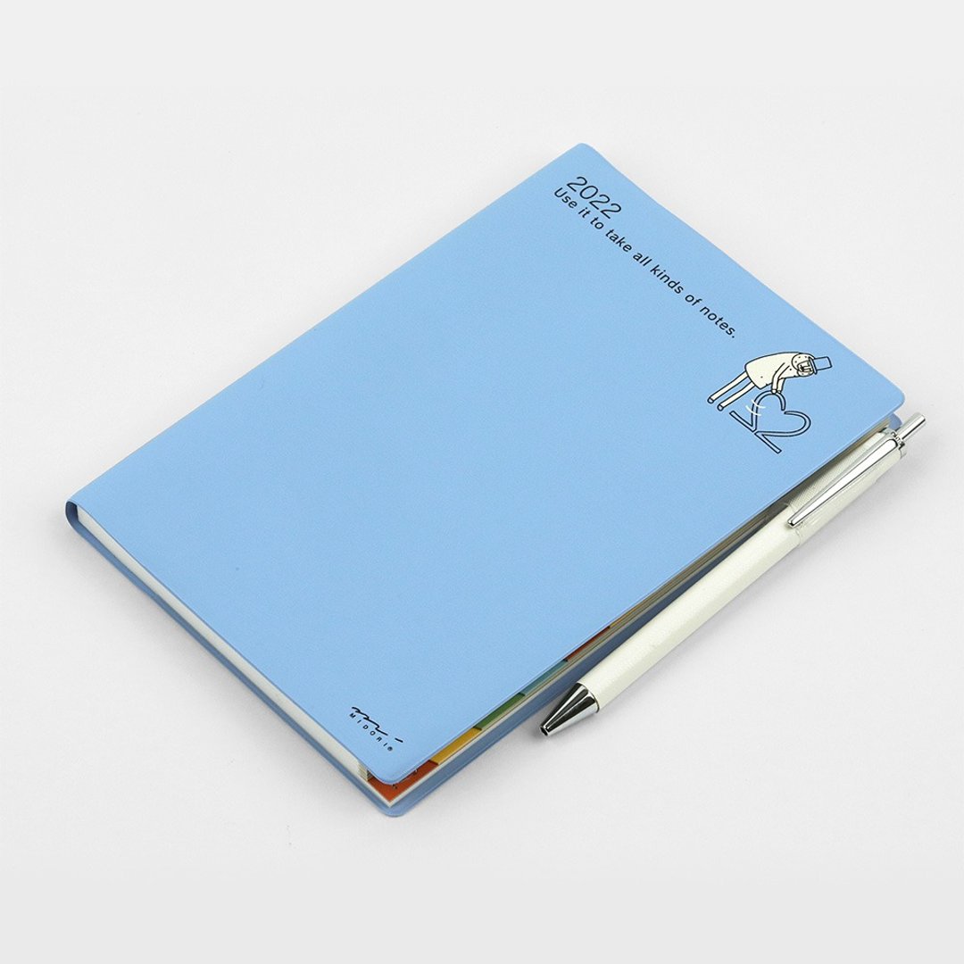 MIDORI Pocket Diary 2022 B6 月单周 直式 | 欧吉桑 - 笔记本/手帐 - 纸 多色