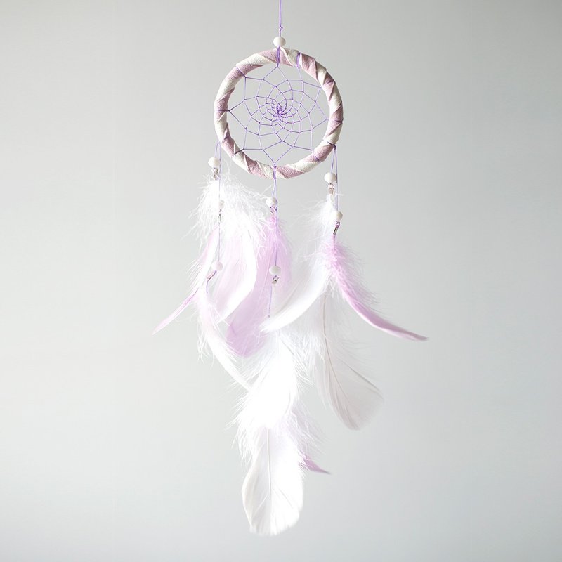 捕梦网 成品 - 双色(白+浅紫色)  -  交换礼物 - 摆饰 - 其他材质 紫色