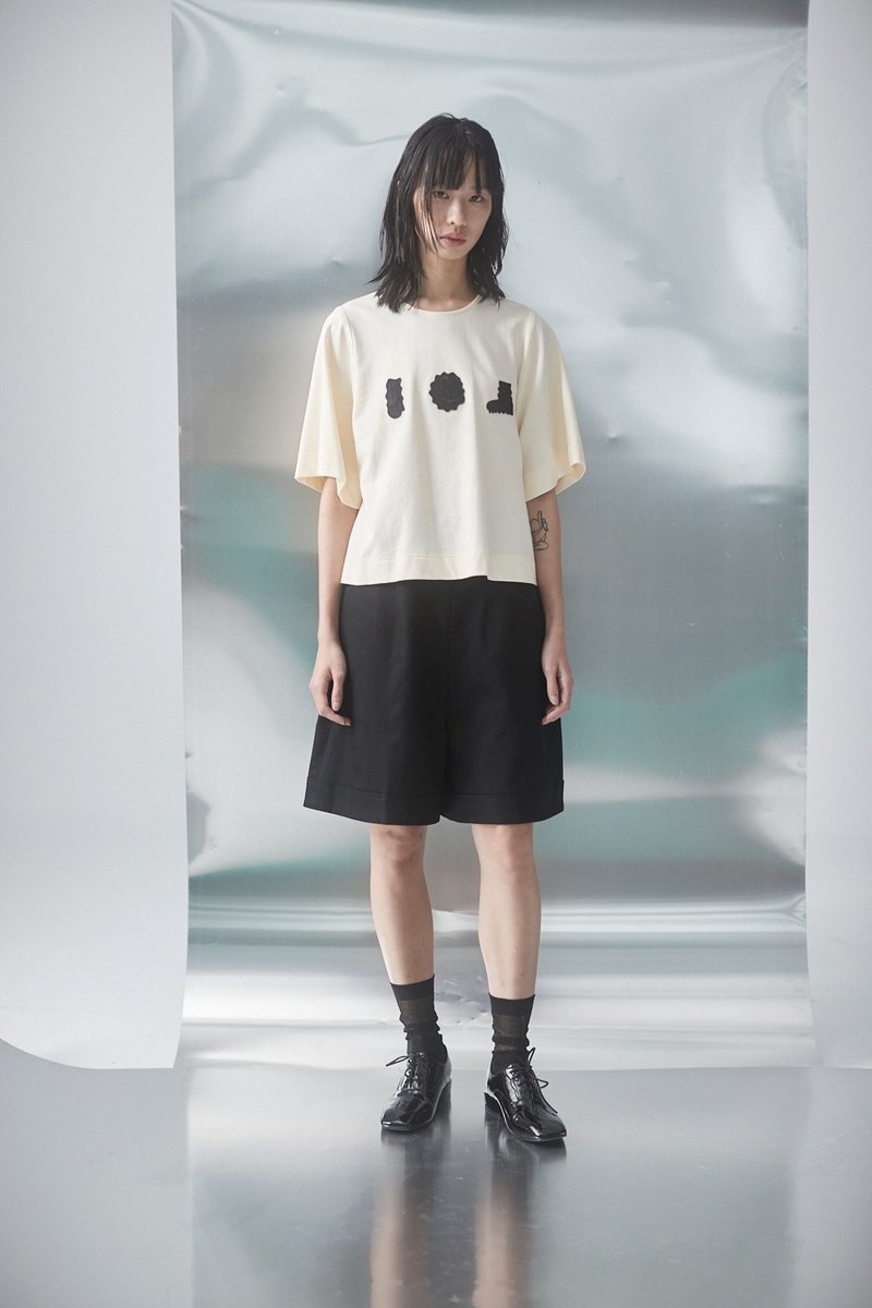 图章短上衣 - 女装上衣 - 其他人造纤维 