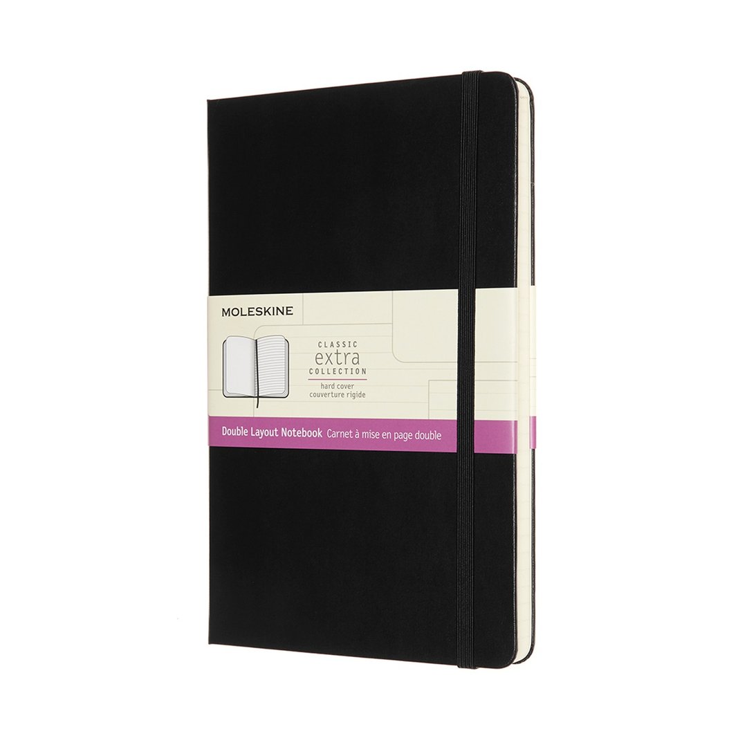 _勿上架_MOLESKINE 双格式两用硬壳笔记本 | 黑(L型横线/空白) - 笔记本/手帐 - 纸 黑色