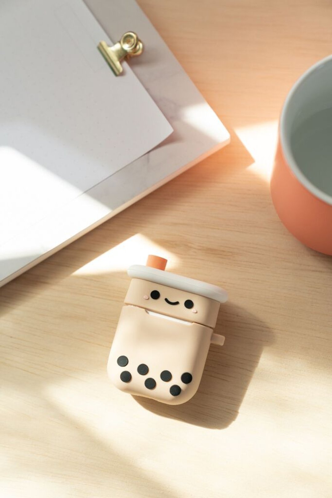 珍奶宝宝 AirPods 保护套(1代/2代专用) - 耳机收纳 - 硅胶 卡其色