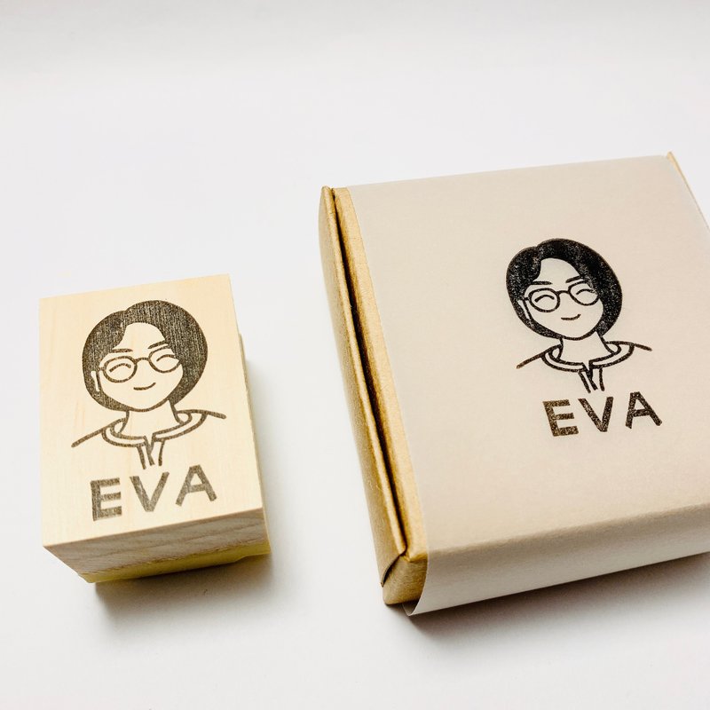 【手刻章定制】似颜印 定制化 送礼首选 独一无二 - 订制画像 - 其他材质 