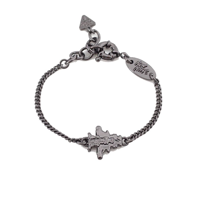 层层声波手链小款 - 手链/手环 - 其他金属 黑色