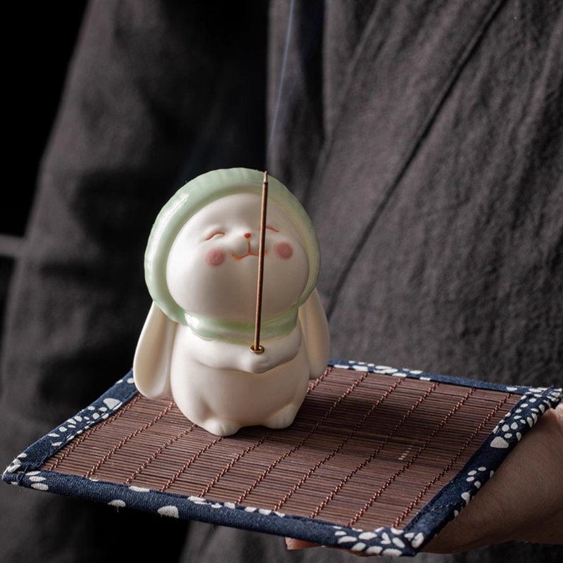 【防灰易洁】质感倒挂线香座架 耐热玻璃 木艺时尚 创意卧香香插 - 香薰/精油/线香 - 植物．花 