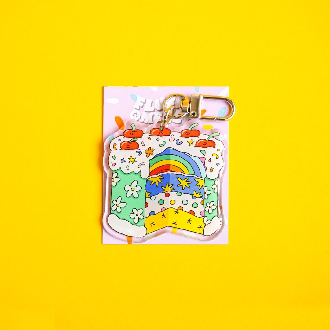 Fluffy Omelet - 钥匙圈 / PIN / PHONE GRIP - PIECE OF CAKE - 吊饰 - 压克力 多色