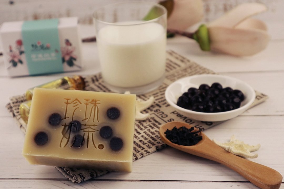 【MULAN 沐兰肥皂】珍珠奶茶皂 - 蜜香红茶牛奶手工皂 (锁水&净白) - 肥皂/手工皂 - 植物．花 