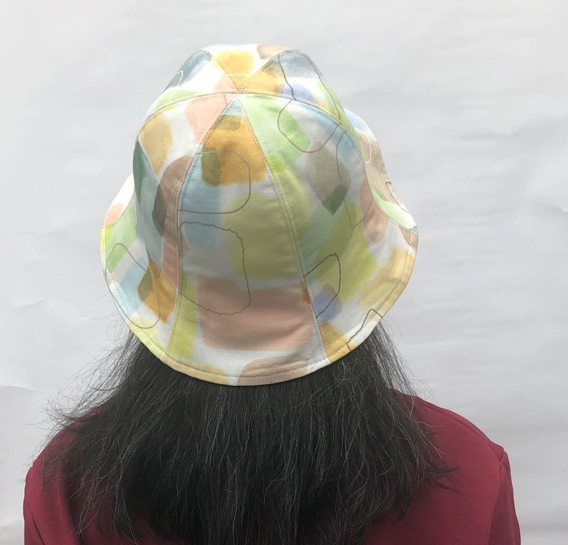 双面渔夫帽 - 春季彩霞 - 帽子 - 棉．麻 多色