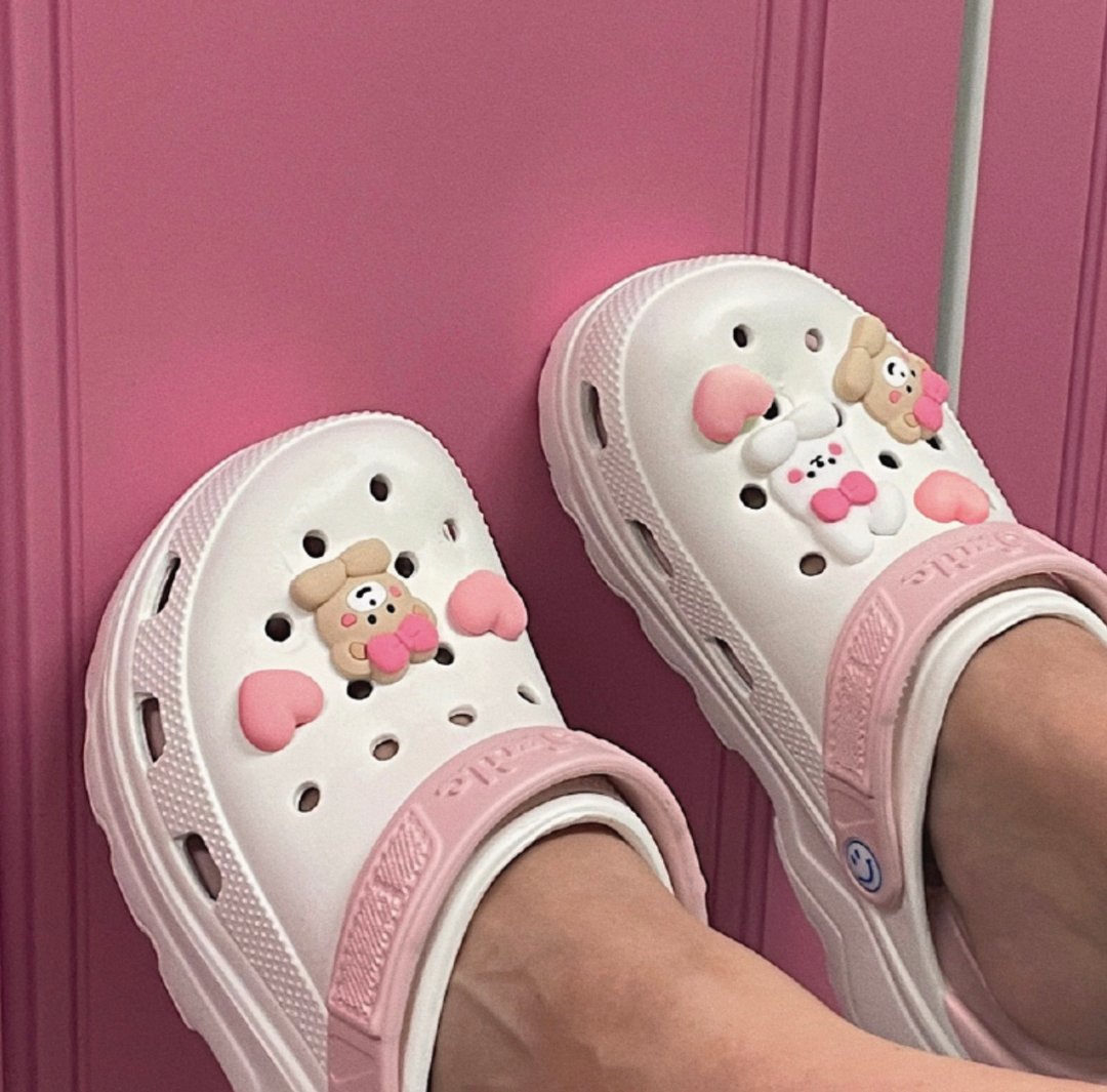 BEBE & HATO 造型鞋扣 / 洞洞鞋扣 ( 两款 ) - 其他 - 硅胶 粉红色