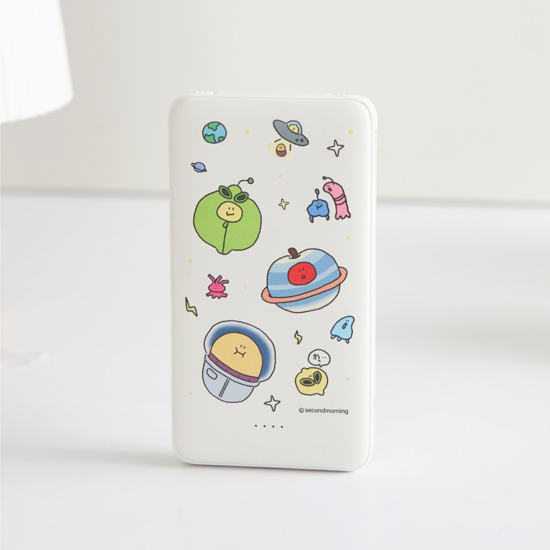 Second Morning外星人宇宙双线快充10000mAh行动电源 - 充电宝/传输线 - 塑料 多色